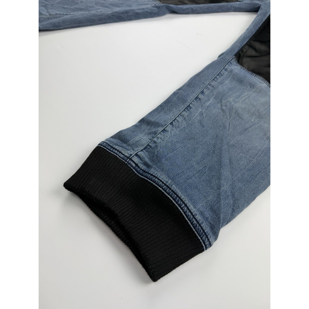 True Religion Jogger Pants Men's Approx 40 Blue Denim Contrast Panel Drawstring - Picture 5 of 16